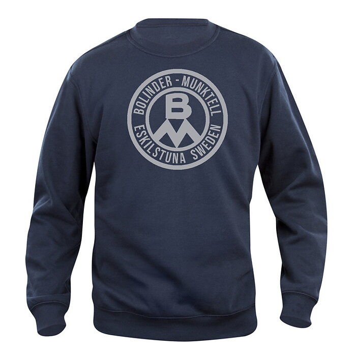 Sweatshirt "Bolinder Munktell Eskilstuna Sweden" -MARIN