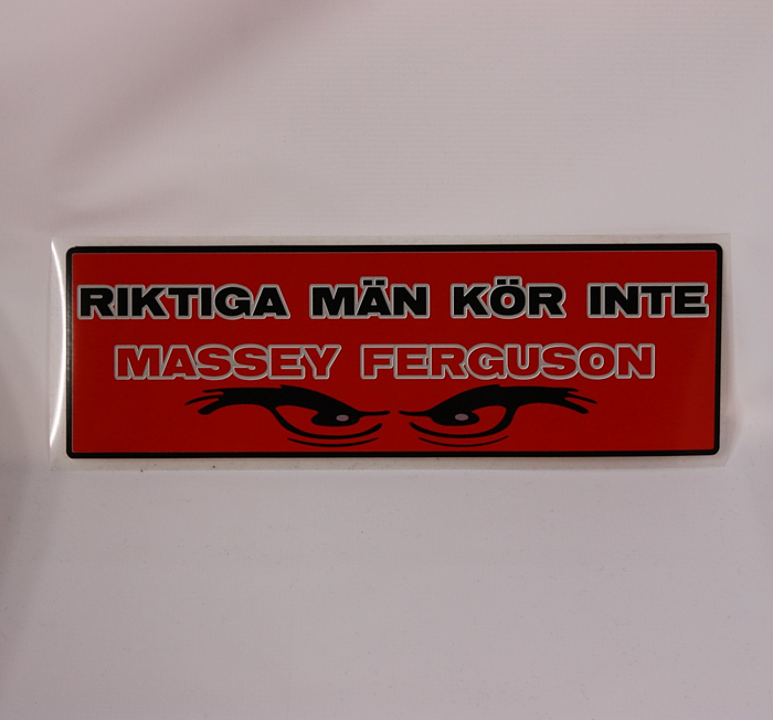 Dekal Massey Ferguson "UTGÅR"