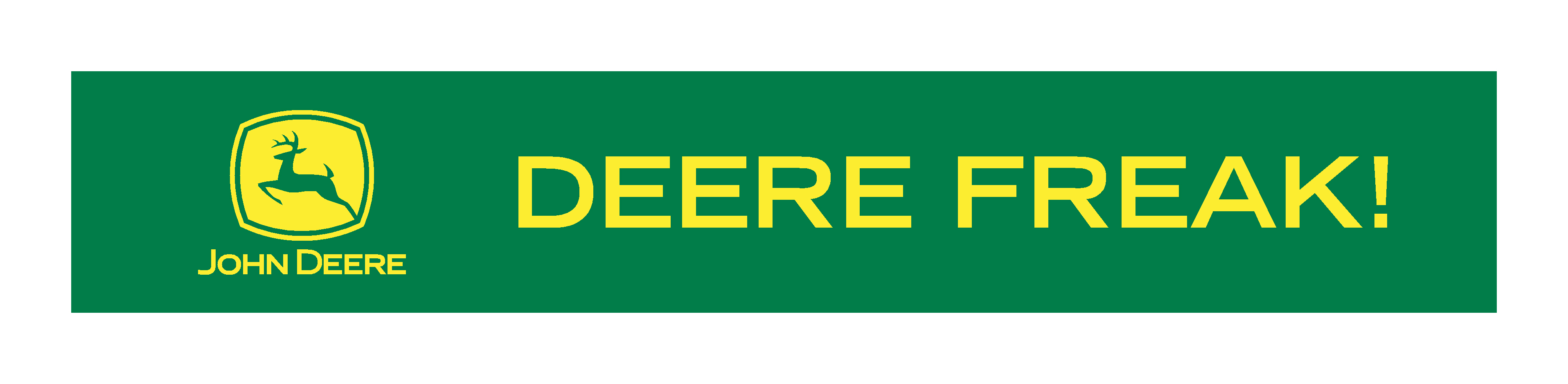 Dekal "DEERE FREAK!"