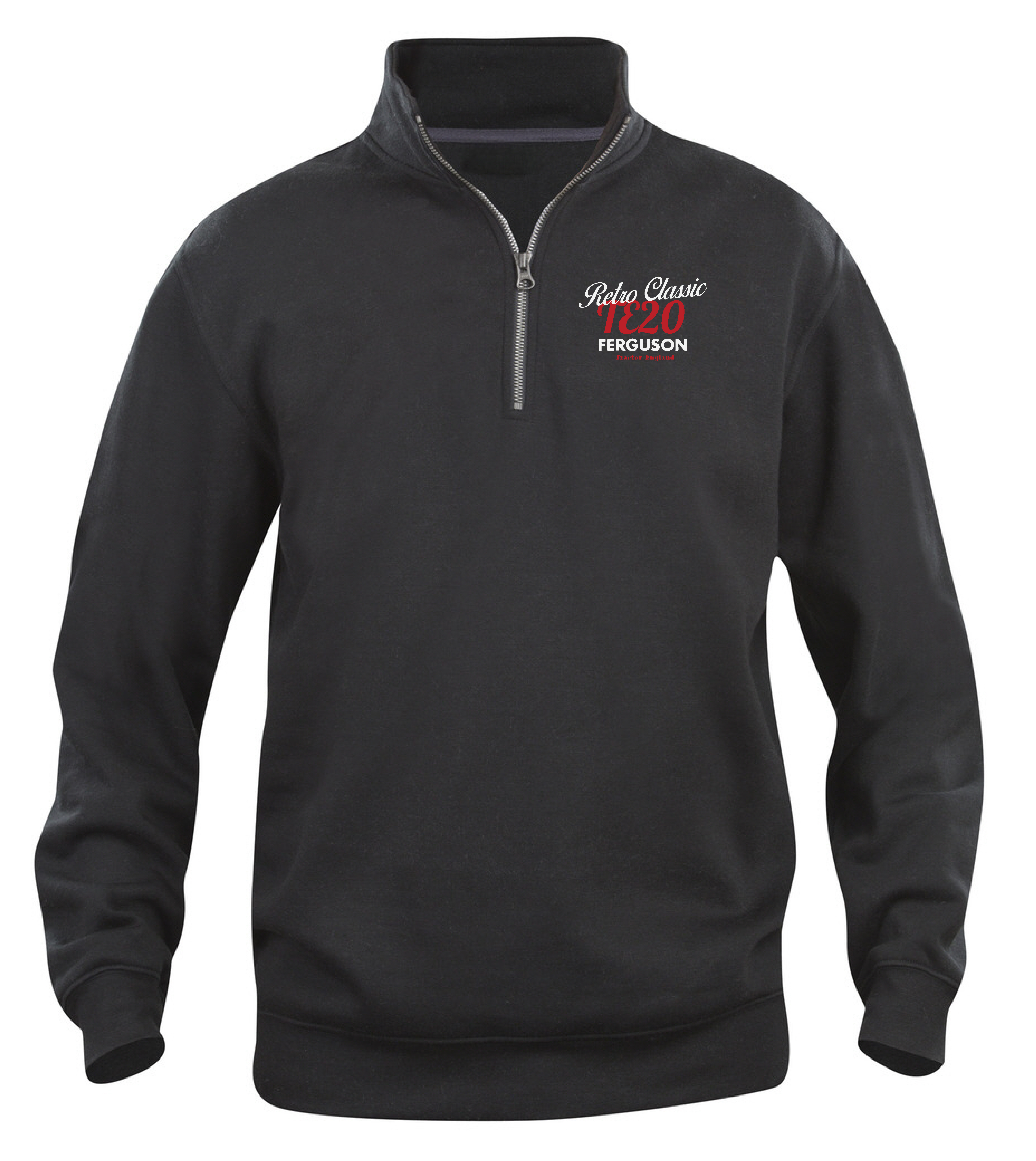 Sweatshirt med HalfZip Ferguson TE20 Grålle - Svart