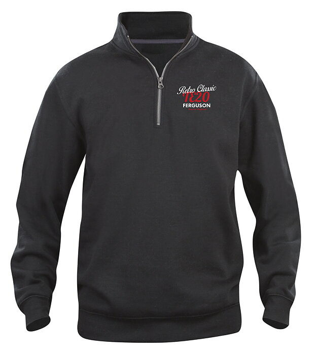 Sweatshirt med HalfZip Ferguson TE20 Grålle - Svart