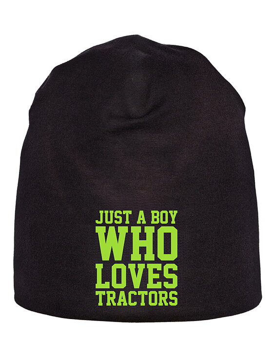 Mössa Barn "Just a boy who loves tractors"