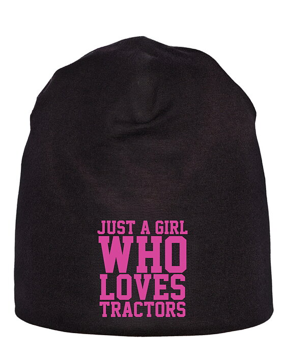Mössa Barn " Just a girl who loves tractors"