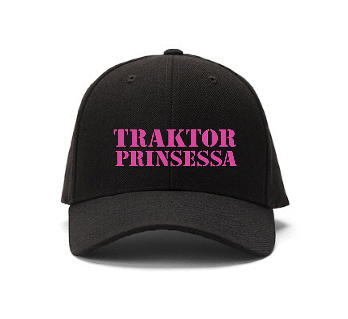 Keps Barn "TRAKTOR PRINSESSA" - Svart