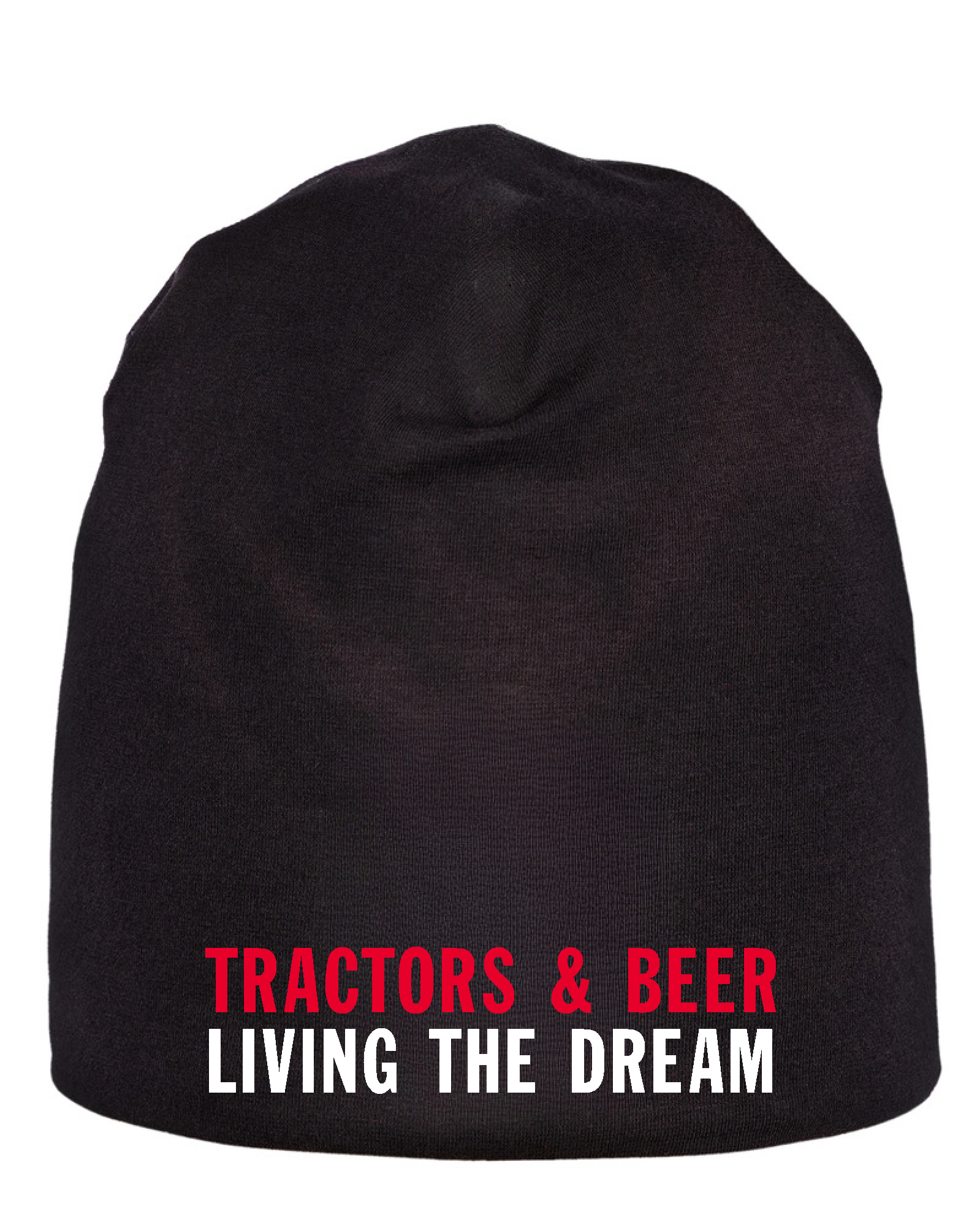 Mössa "TRACTORS & BEER LIVING THE DREAM" -Svart