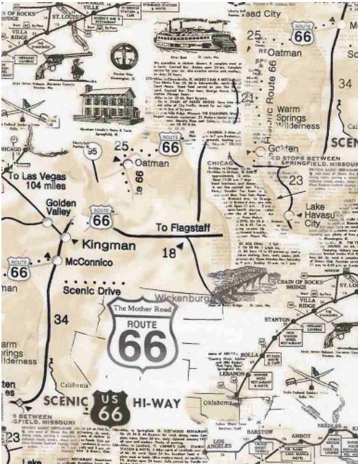 Map Route 66