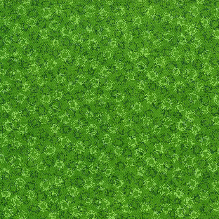 Hopscotch Grön Blommönster