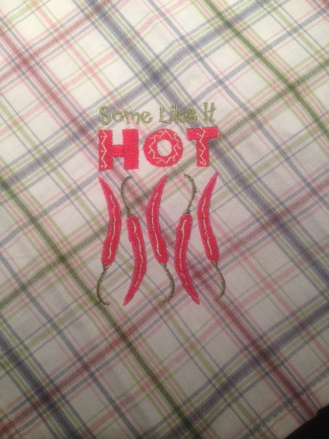 Kökshandduk "Hot Chilli"