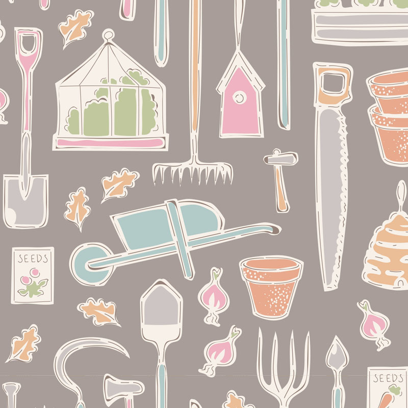 Tilda - Farm Tools  Grey
