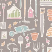 Tilda - Farm Tools  Grey