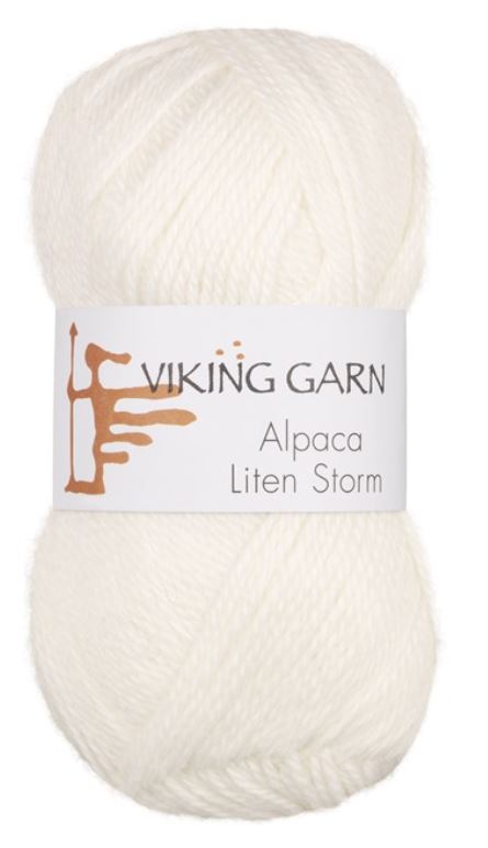 Alpaca Liten Storm - Vit