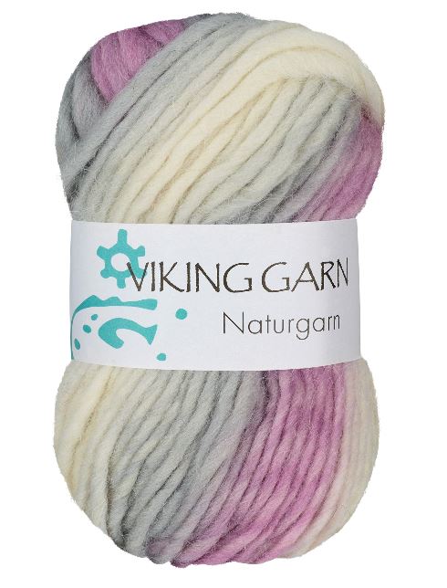 Naturgarn - Multi rosa/grå