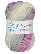 Naturgarn - Multi rosa/grå