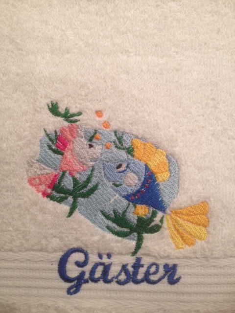 Gäst handduk "Fiskar"