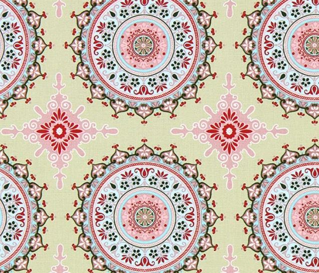 Gütermann Marrakesch Grön Mandala - 2