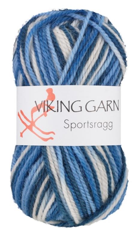 Sportragg - Multi Vit/Blå