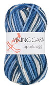 Sportragg - Multi Vit/Blå