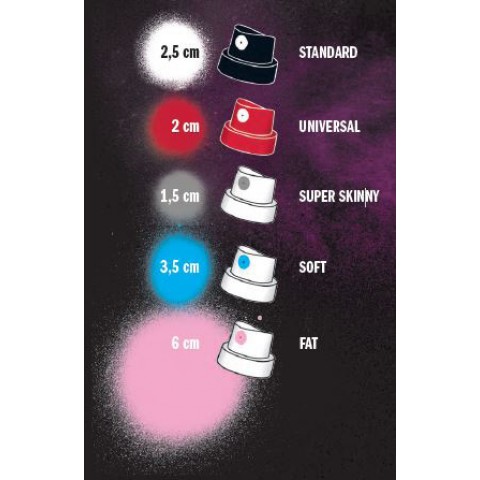 Amsterdam spray caps Special effects, 1,5- 6 cm - 3