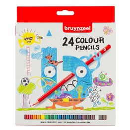 BRUYNZEEL Kids Colour Pencils Set 24