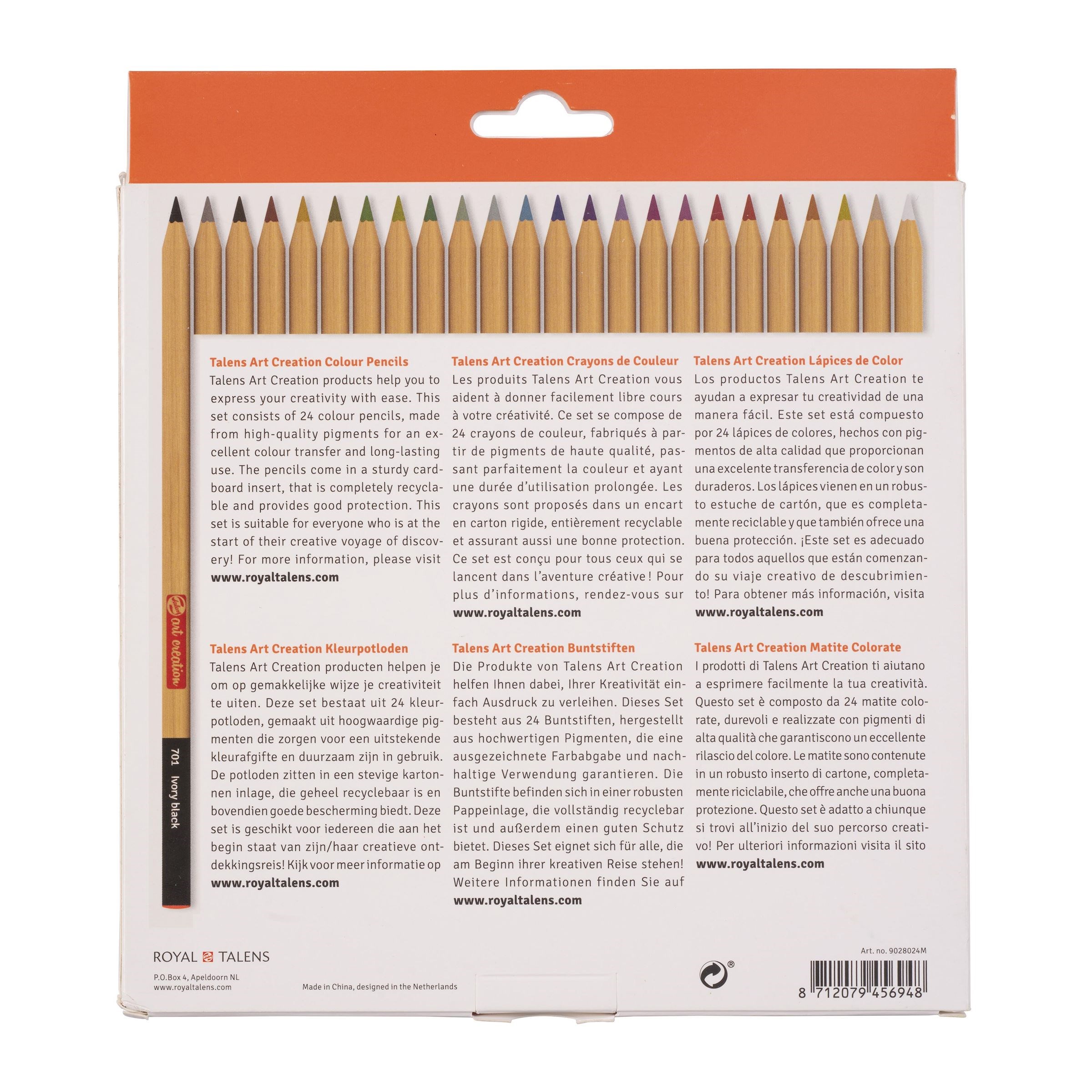 TALENS ART CREATION PENCILS Colour Pencils Set 24 - 5