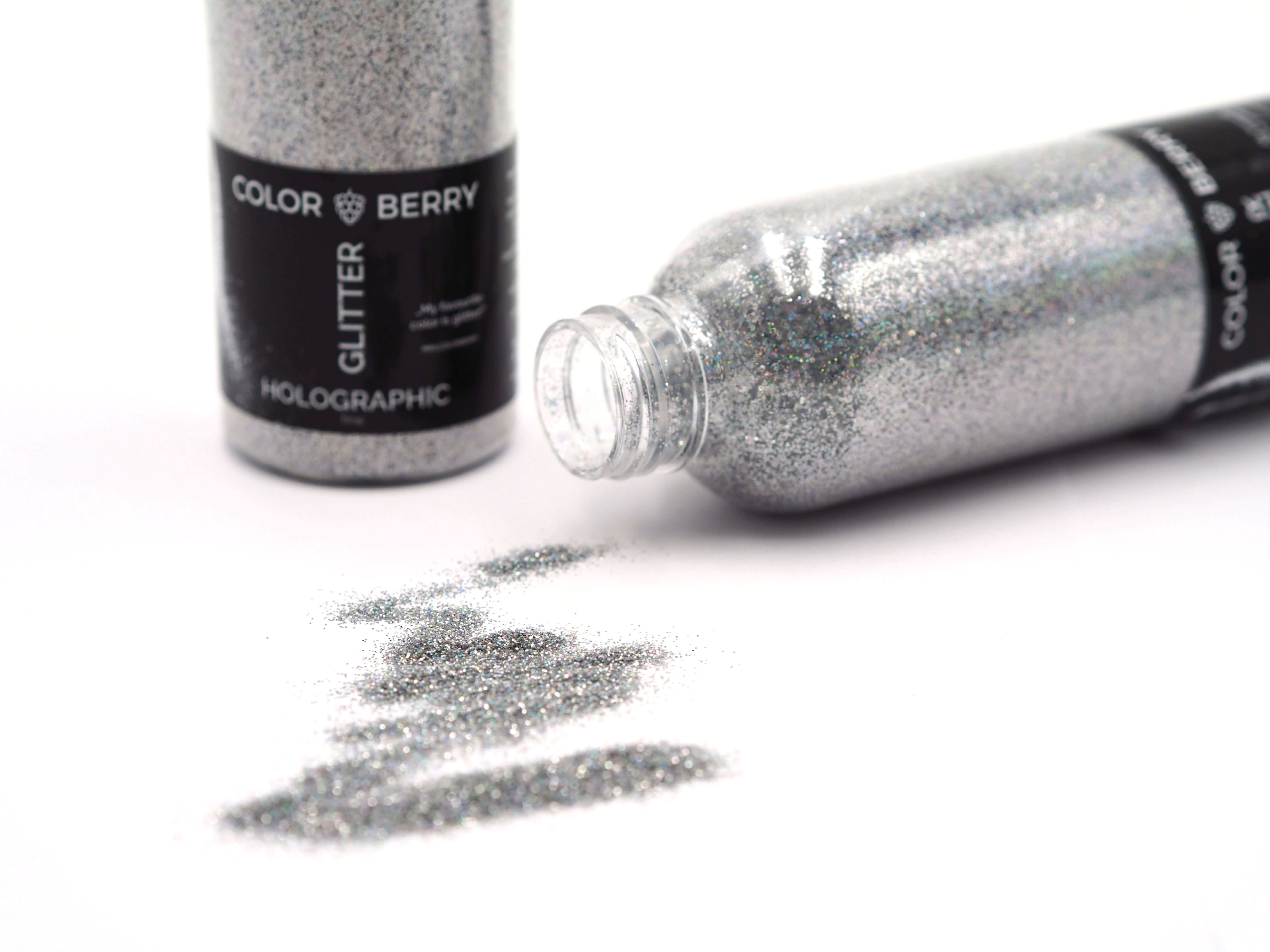 Glitter Dusty Holographic Silver Fine