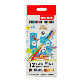 Bruynzeel Twinpoint Colouring Pencils Set 12