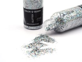 Glitter Dusty Holographic Silver Chunkey