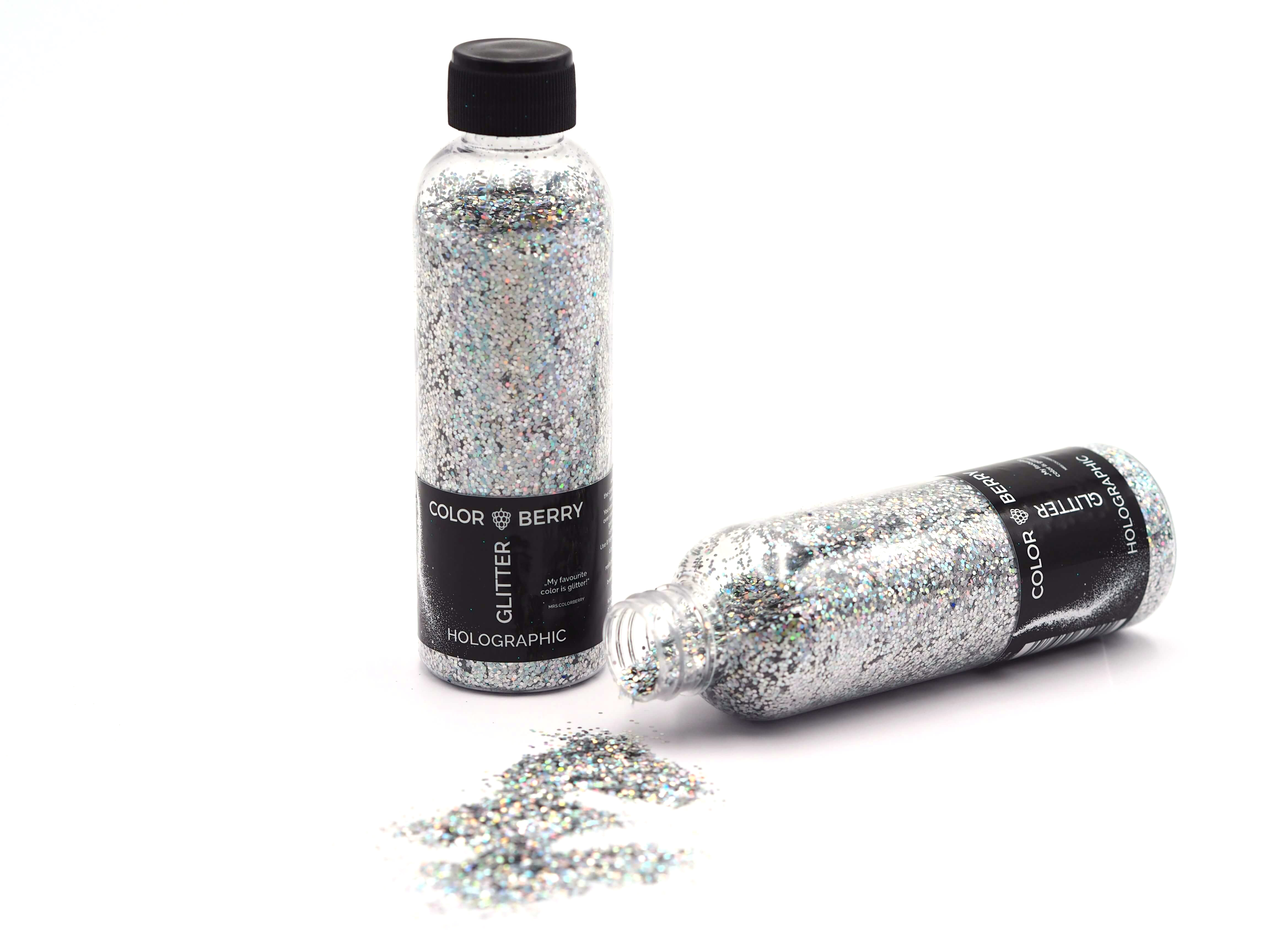 Glitter Dusty Holographic Silver Chunkey - 2