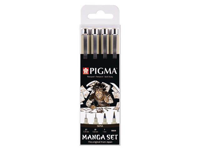 Manga Tool Set Pigma 4-pieces