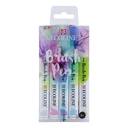 Talens Ecoline Brush Pen Set 5 Pastel