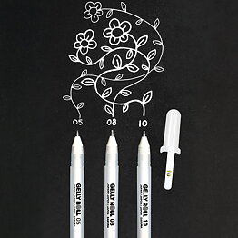 Gelly Roll Basic White Pen Display