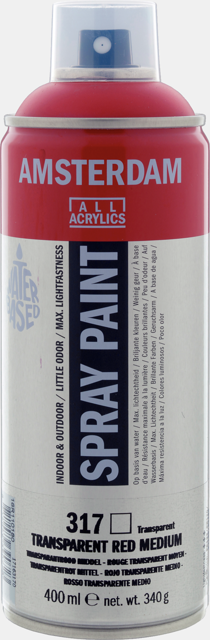 Amsterdam Spray 400ml Transparent Red Medium