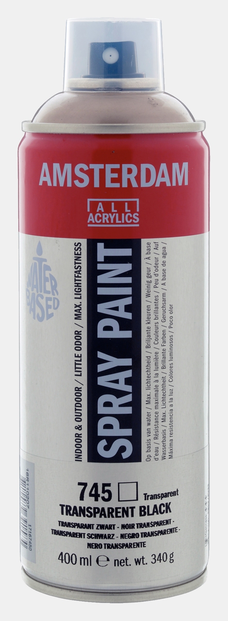 Amsterdam Spray 400ml Transparent Black