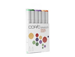 Copic Sketch 6 set -Secondary Tones