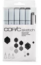 Copic Sketch 6 set -  Sketching Grays