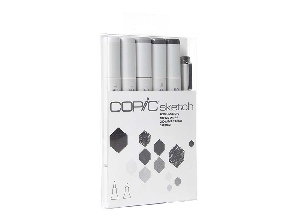 Copic Sketch 6 set - Sketching Grays - 3