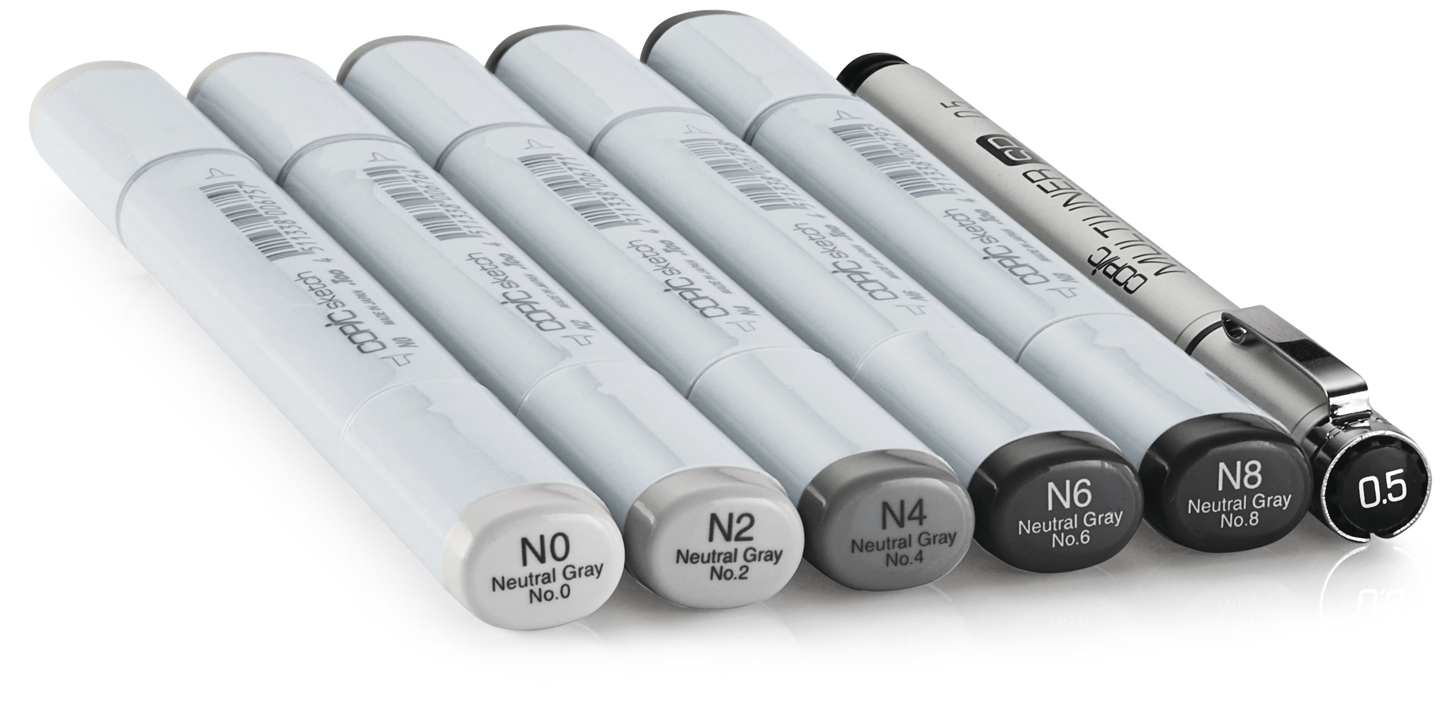 Copic Sketch 6 set - Sketching Grays - 2