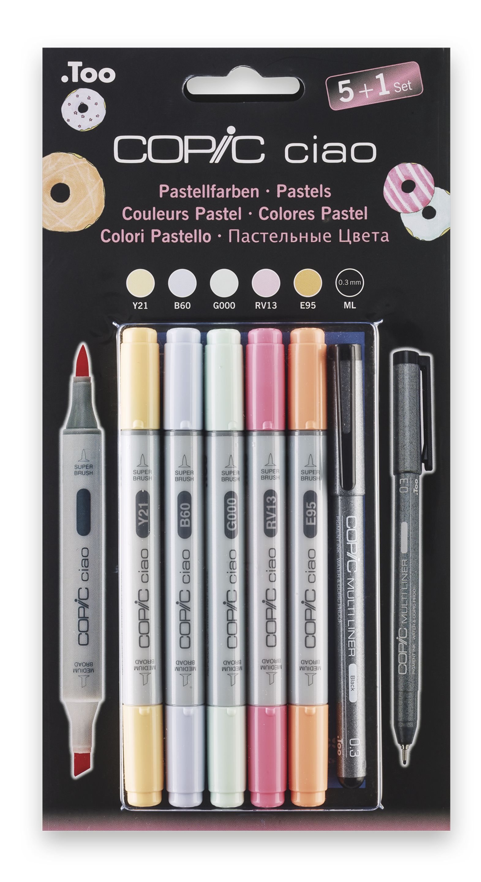 Copic Ciao Set 5+1 Pastell färger - 2