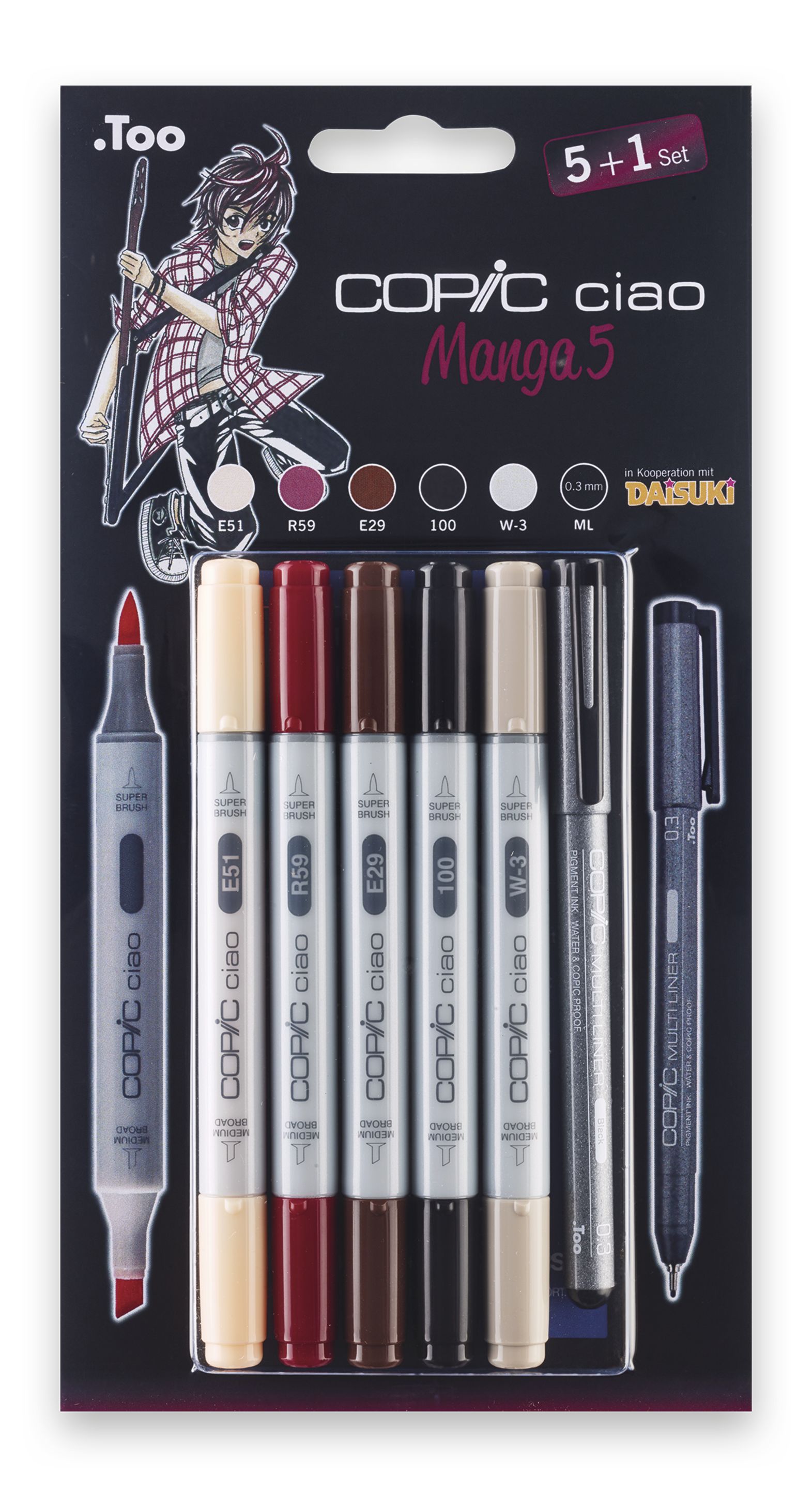 Copic Ciao Set 5+1 Manga 5 - 2