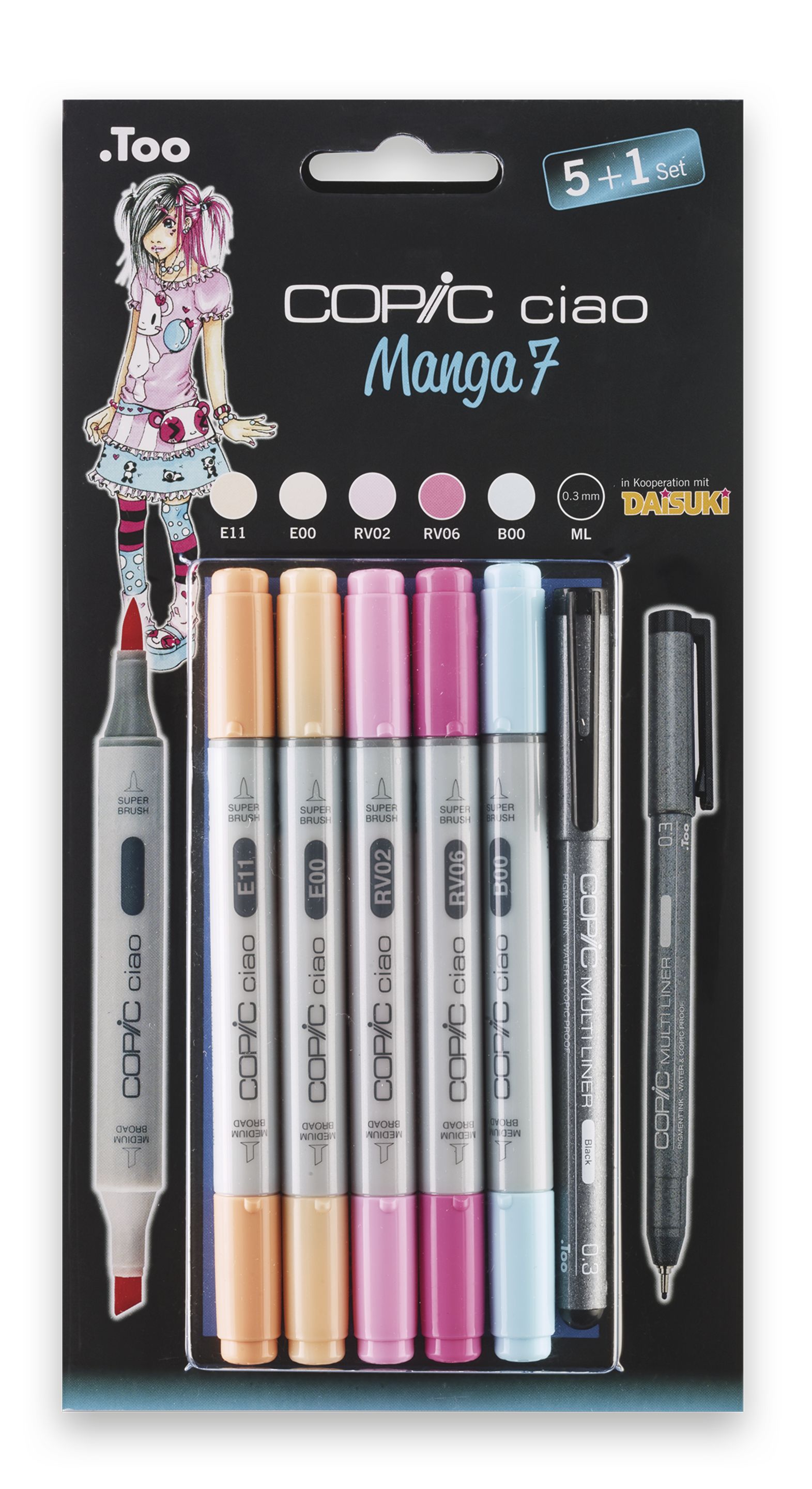 Copic Ciao Set 5+1 Manga 7 - 2