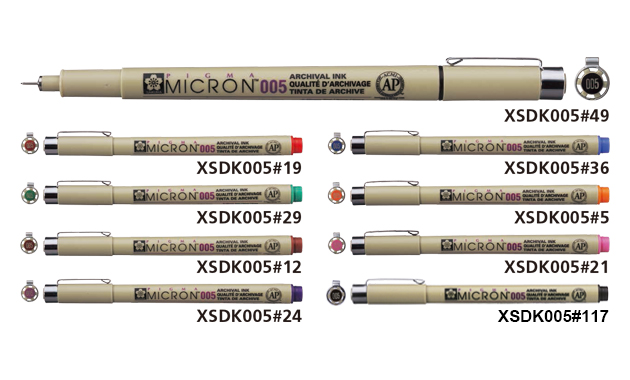 Sakura Pigma Micron Fineliner 005 0,2mm - 10