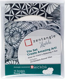 Zentangle Zendala Tiles, 15 pieces