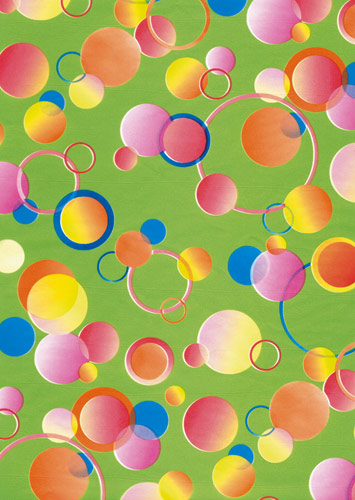 Decopatch papper - Green Bubbles