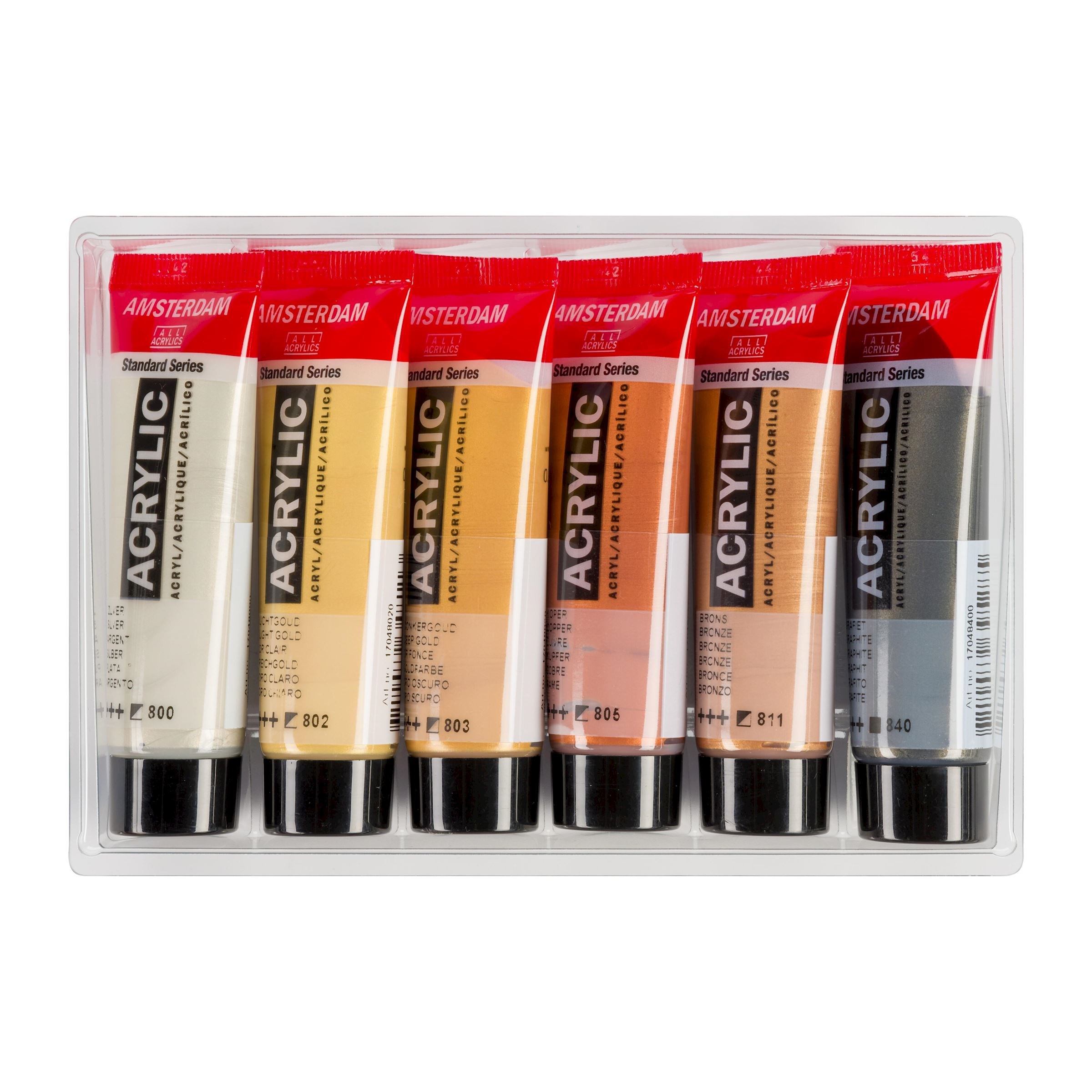 Amsterdam Standard Series Acrylics Metallic Set 6 × 20 ml - 5