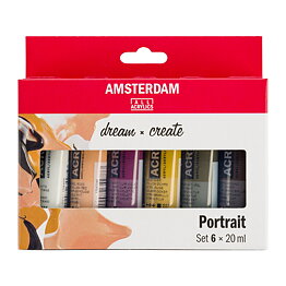 Amsterdam Standard Series Acrylics Portrait Set 6 × 20 ml