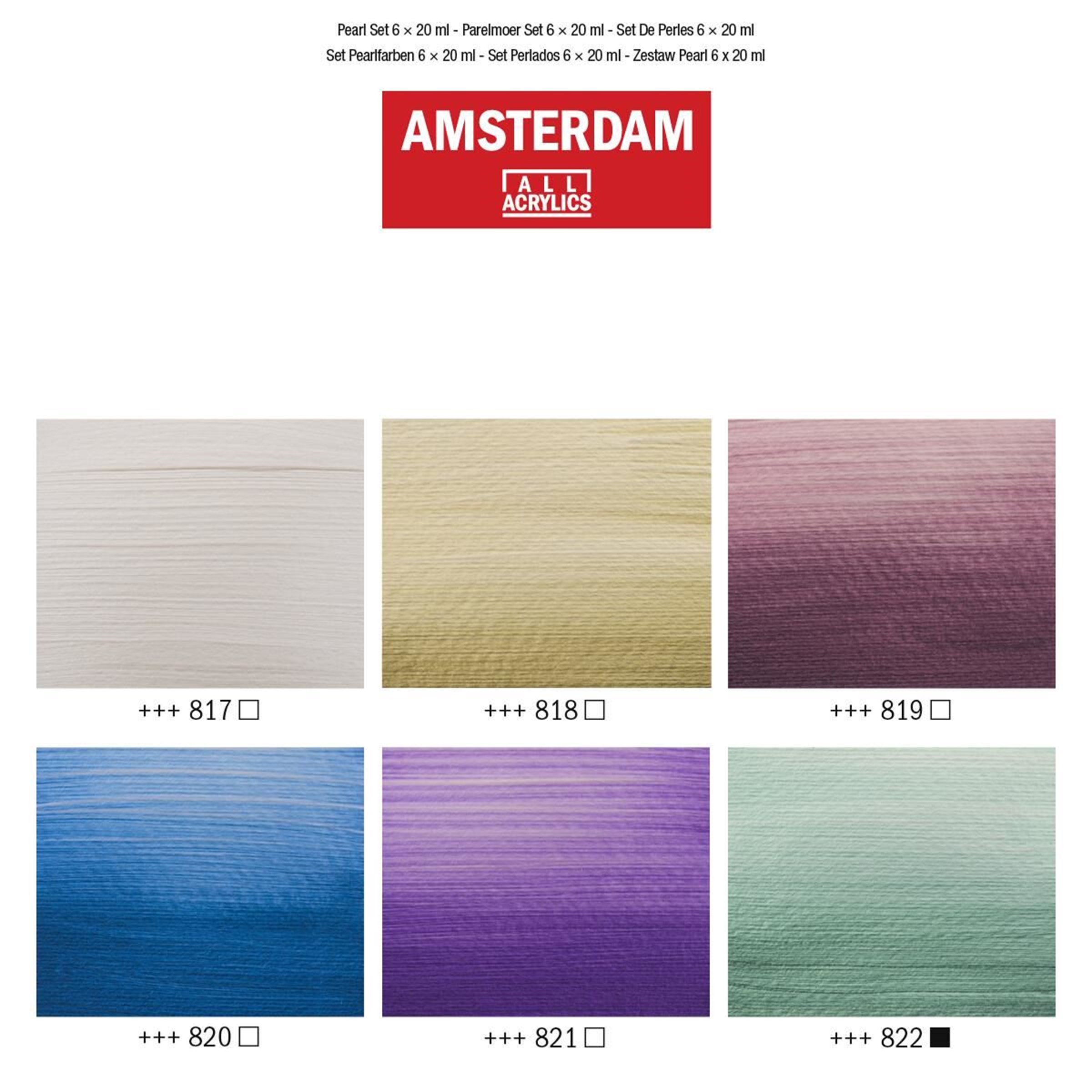 Amsterdam Standard Series Acrylics Pearl Set 6 × 20 ml - 3