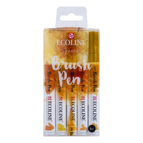 Talens Ecoline Brush Pen Set Earth