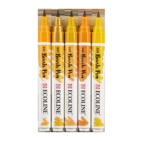 Talens Ecoline Brush Pen Set Earth - 4