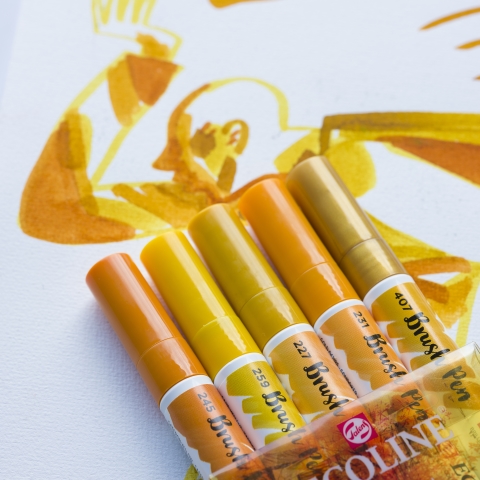 Talens Ecoline Brush Pen Set Earth - 2