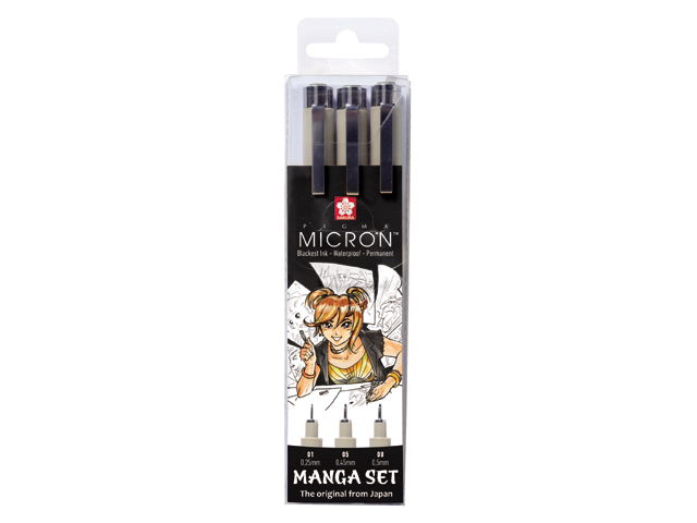 Manga Set Pigma Micron 3-pieces